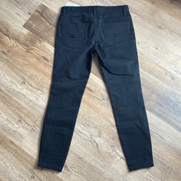 Free People Levon Zipper Black Jeans 28 NWT - Picture 4 of 4